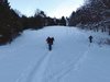 Salita lungo l'ex pista di sci alla baita di Jôf